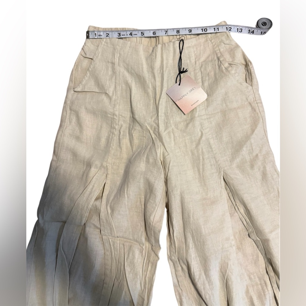Linen Wide-Leg Pants - Picture 4 of 8